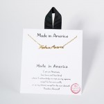 Wholesale dainty Chain Link Necklace Made America Pendant L Extender L Hypoaller