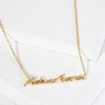 Wholesale dainty Chain Link Necklace Made America Pendant L Extender L Hypoaller