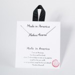 Wholesale dainty Chain Link Necklace Made America Pendant L Extender L Hypoaller
