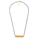 Wholesale gold Dipped Chain Link Necklace Beaded Stations GAMEDAY Bar Pendant Go