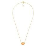 Wholesale gold Dipped Chain Link Game Day Necklace Enamel Football Pendant Gold