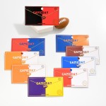 Wholesale gold Dipped Chain Link Game Day Necklace Enamel Football Pendant Gold