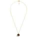 Wholesale gold Dipped Chain Link Game Day Necklace Enamel Football Helmet Pendan