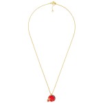 Wholesale gold Dipped Chain Link Game Day Necklace Enamel Football Helmet Pendan