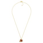 Wholesale gold Dipped Chain Link Game Day Necklace Enamel Football Helmet Pendan