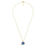 Wholesale gold Dipped Chain Link Game Day Necklace Enamel Football Helmet Pendan