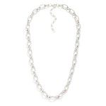 Wholesale twisted Metal Loop Chain Link Necklace L Extender L