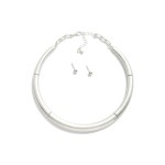 Wholesale metal Cuff Necklace Metal Ball Stud Earrings Included Extender L