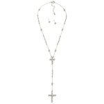 Wholesale chain Link Y Necklace Metal Ball Stations Bubble Cross Pendants Metal