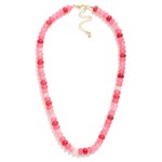 Wholesale multi Colored Stone Necklace L Extender L