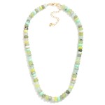 Wholesale multi Colored Stone Necklace L Extender L