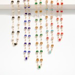Wholesale metal Chain Link Necklace Stacked Beaded Disc Stations L Extender L