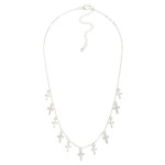 Wholesale chain Link Necklace Metal Cross Charms L Extender L