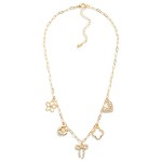 Wholesale paperclip Chain Link Necklace Metal Charms L Extender L