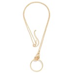 Wholesale long Chain Link Necklace Linked Hoops Pendant L Extender L