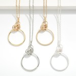 Wholesale long Chain Link Necklace Linked Hoops Pendant L Extender L