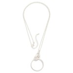 Wholesale long Chain Link Necklace Linked Hoops Pendant L Extender L