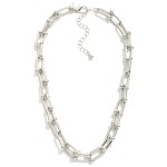 Wholesale metal U Link Necklace L Extender L