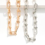 Wholesale metal U Link Necklace L Extender L