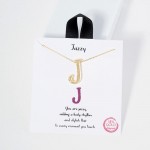 Wholesale dainty Chain Link Necklace Metal Bubble Initial Pendant Gold Dipped Hy