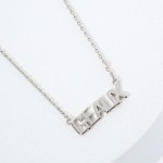 Wholesale dainty Chain Link Necklace Metal GEAUX Pendant Gold Dipped Hypoallerge