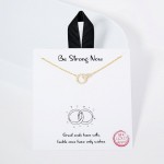 Wholesale dainty Chain Link Necklace Linked Cubic Zirconia Hoops Gold Dipped Hyp