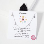 Wholesale dainty Chain Link Necklace Round Cubic Zirconia Metal Charms L Extende