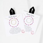 Wholesale dainty Chain Link Necklace Metal Circle Pendant Cubic Zirconia Details