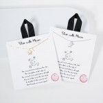 Wholesale dainty Chain Link Necklace Metal Moon Star Charms Gold Dipped Hypoalle