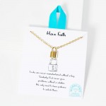 Wholesale rolo Chain Link Necklace Metal Lock Pendant Stainless Steel Tarnish Re