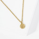 Wholesale rolo Chain Link Necklace Metal Angel Pendant Stainless Steel Tarnish R