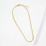 Wholesale herringbone Chain Necklace Stainless Steel Tarnish Resistant Hypoaller