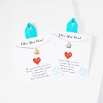 Wholesale dainty Chain Link Necklace Metal Heart Pendant Stainless Steel Tarnish