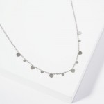 Wholesale dainty Chain Link Necklace Metal Heart Charms Stainless Steel Tarnish