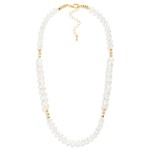 Wholesale glass Crystal Beaded Necklace Metal Cube Beads L Extender L