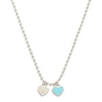 Wholesale gold Dipped Ball Chain Necklace Heart Pendants L Extender L Brass Base