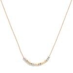 Wholesale dainty Chain Link Necklace International Morse Code Beads L Extender L