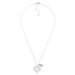 Wholesale dainty Chain Link Necklace Cubic Zirconia Heart Christmas Tree Pendant
