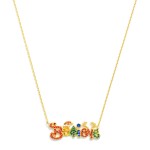 Dainty Chain Link Necklace Featuring Cubic Zirconia "Believe" Pendant 

- Approximately 15.5" L
- Extender 2" L