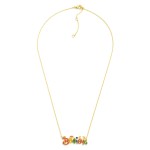 Wholesale dainty Chain Link Necklace Cubic Zirconia Believe Pendant L Extender L