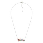 Wholesale dainty Chain Link Necklace Cubic Zirconia Believe Pendant L Extender L