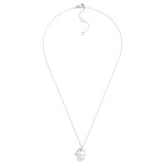 Wholesale dainty Chain Link Necklace Santa Hat Pearl Pendant Cubic Zirconia Acce