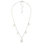 Wholesale metal Chain Link Charm Necklace Lock Clovers L Extender L