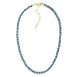 Wholesale natural Stone Beaded Necklace Metal Accents L Extender L