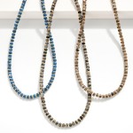 Wholesale natural Stone Beaded Necklace Metal Accents L Extender L