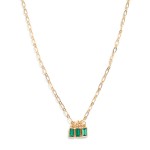 Wholesale chain Link Necklace Rectangular Rhinestone Charms L Extender L