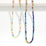 Wholesale beaded Necklace Faceted Beads Gold Square Beads L