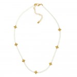 Wholesale faceted Bead Beaded Necklace Metal Bubble Criss Cross Stations L Exten