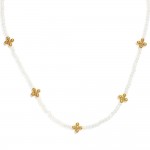 Wholesale faceted Bead Beaded Necklace Metal Bubble Criss Cross Stations L Exten