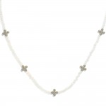 Wholesale faceted Bead Beaded Necklace Metal Bubble Criss Cross Stations L Exten